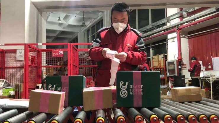 Contactless delivery, online grocery shopping and other ways home-bound Chinese are trying to get food and stay safe