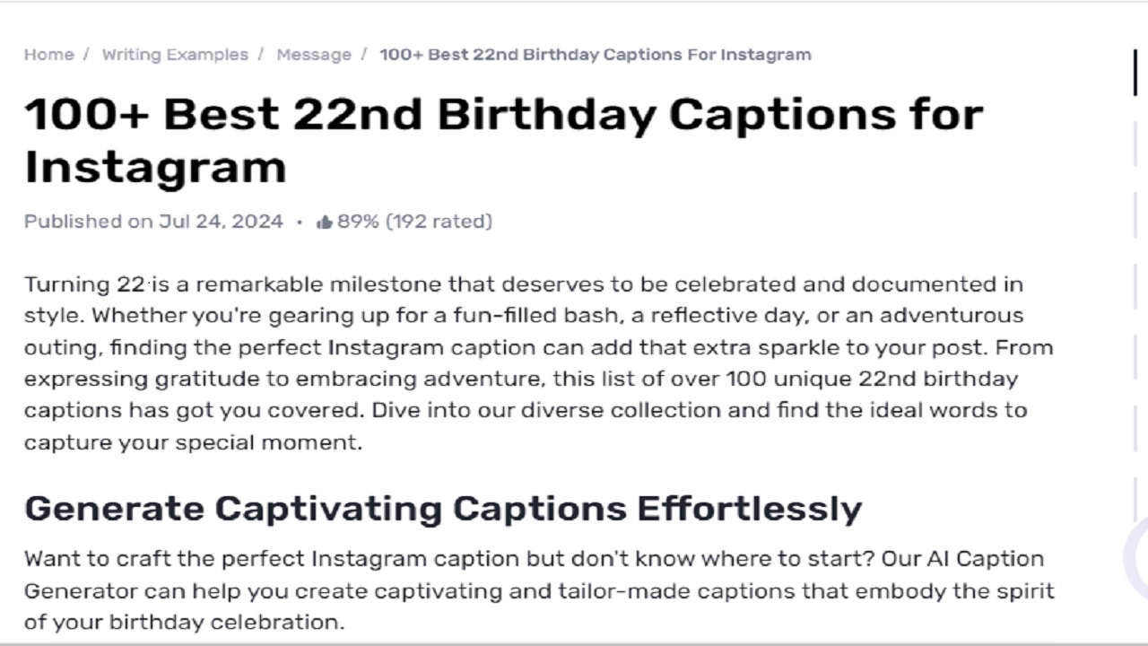 Birthday Captions for Every Type of Personality with Gauth