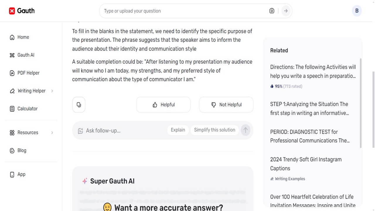How Gauth Can Help Improve Your Speech and Presentation Writing at the Workplace