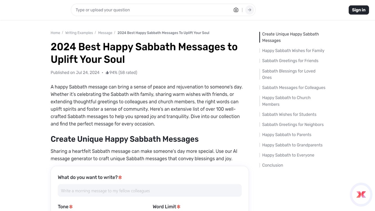 How Gauth Can Help You Craft Perfect Sabbath Messages for Every Occasion