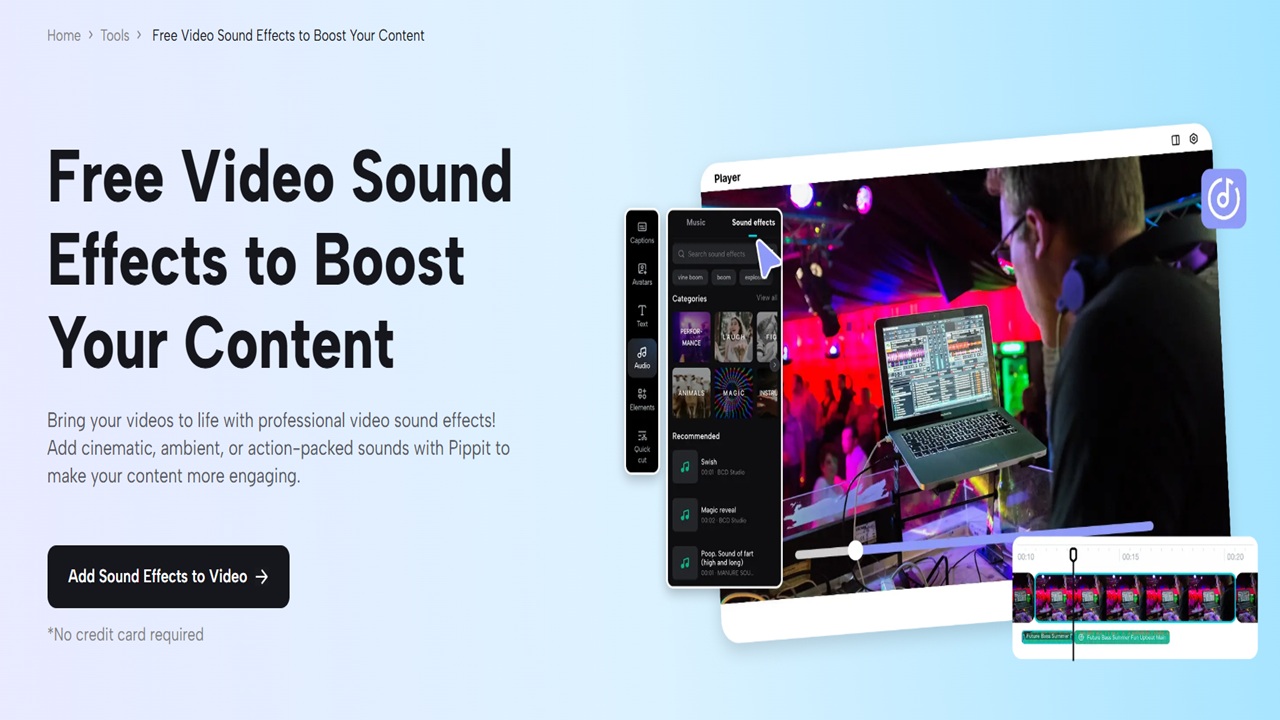 How to Create Cinematic Sound Effects: Pippit’s AI Sound Effects
