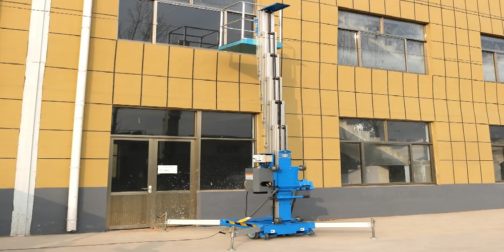 Precautionary measures to install aluminum mast lift