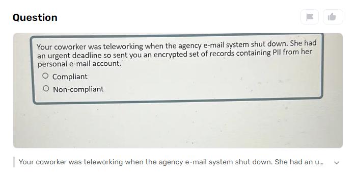 How to Know If the Act is Complained or Not Complained When Coworker Sends You Record Because of Urgent Deadline?