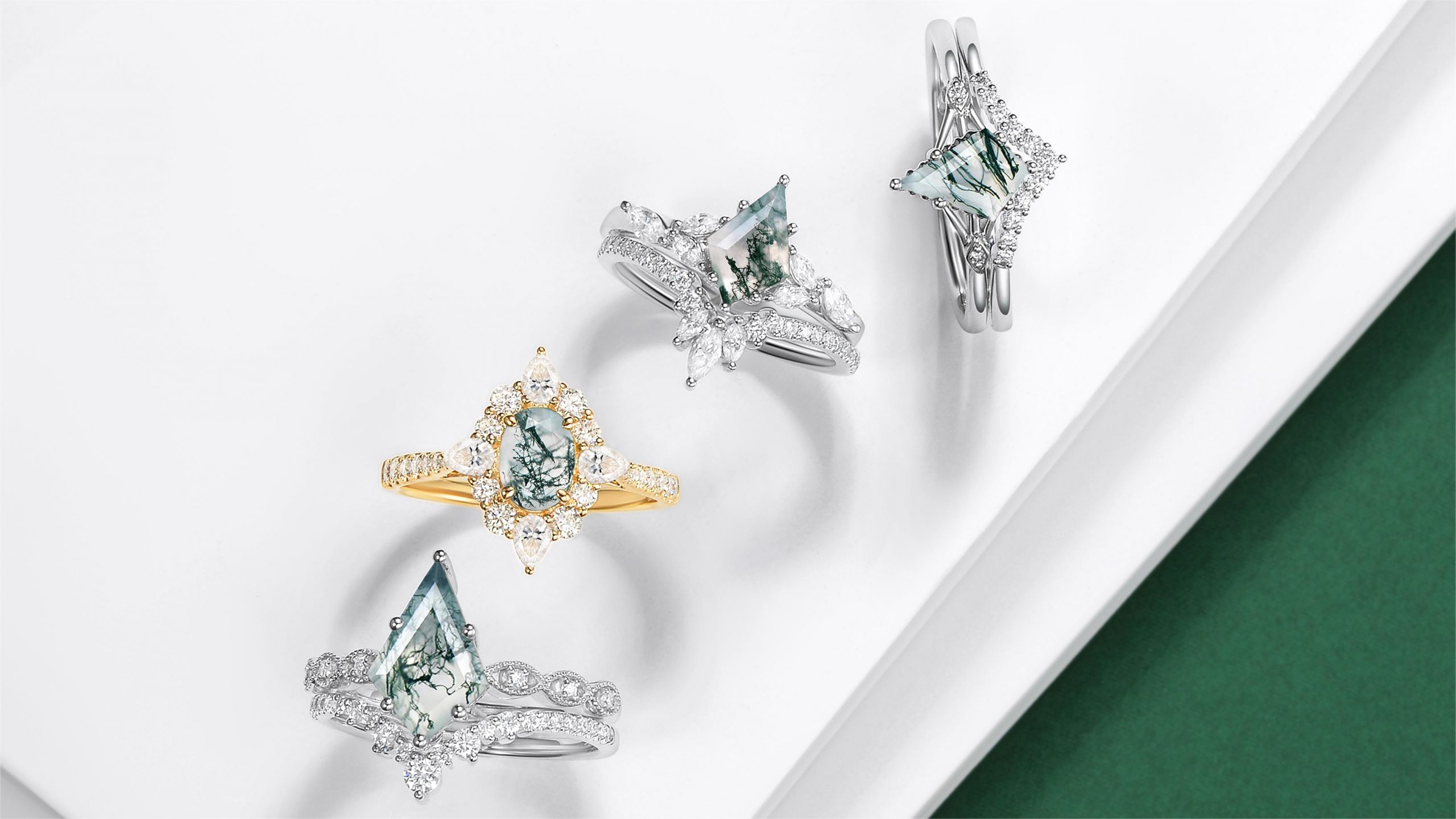 How Can One Identify Genuine Green Moss Agate From Imitations or Other Stones?