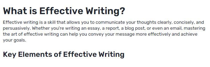 What Is Effective Writing Meaning and How to Improve It?