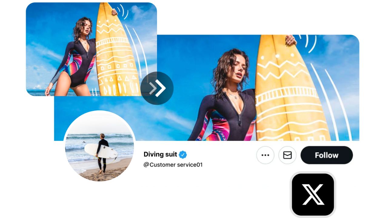 The Process of Creating a Twitter Banner with Pippit