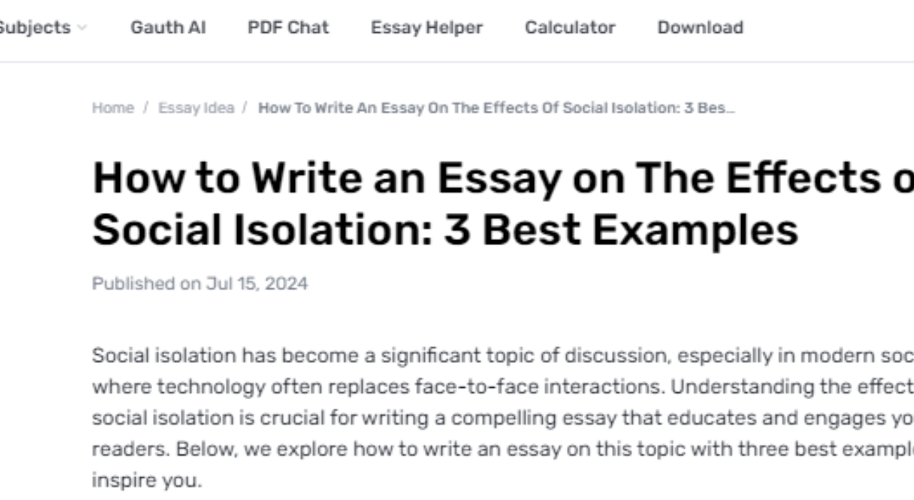 How Does Social Isolation Affect Mental Health?
