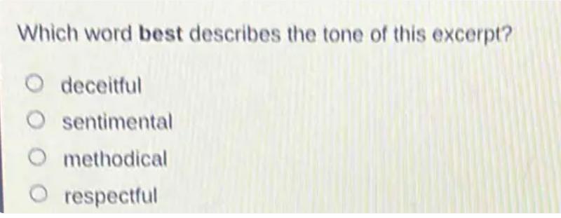 How to Describe the Tone of a Particular Excerpt?
