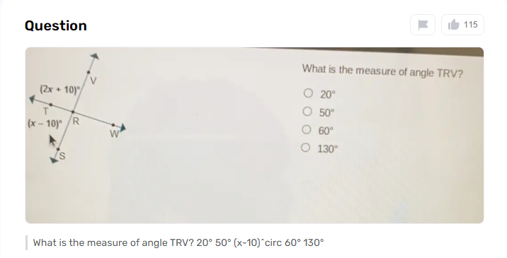 How to Find Measure of Angles in Intersecting Lines?